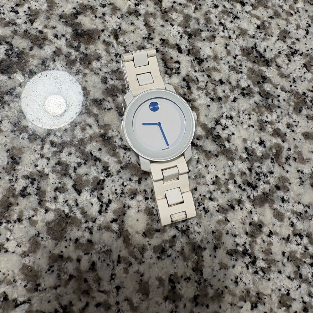 Movado White and Blue Women's Watch